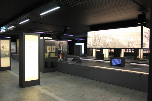 Esterwegen, 2012, Blick in die Ausstellung, Gedenkstätte Esterwegen