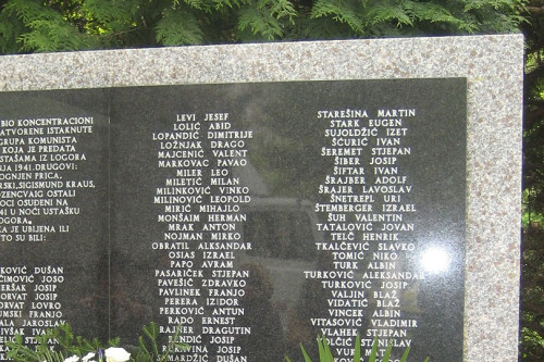 Kerestinec, 2010, Namen auf der Gedenktafel, Tamara Banjeglav