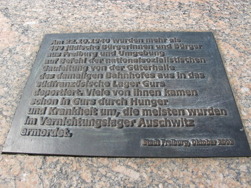 Freiburg, 2012, Gedenktafel, Johannes Rühl