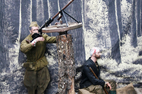 Minsk, 2014, Blick in die Ausstellung, Belorusskij gosudarstwennyj muzej istorii welikoj otetschestwennoj wojny