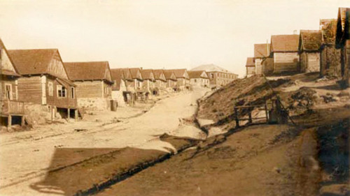 Kysylyn, o.D., Historische Ansicht der Stadt, Włodzimierz Sławosz Dębski