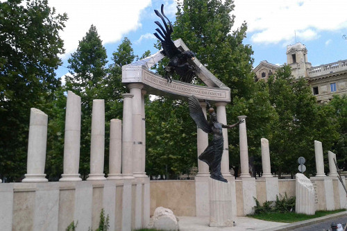 Budapest, 2015, Ansicht des Denkmals, Stiftung Denkmal