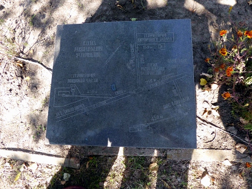 Berditschew, 2017, Plan mit den Standorten der Massenerschießungsstätten in der Nähe des ehemaligen Flugplatzes, Stiftung Denkmal