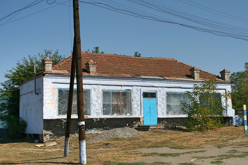 Pljuschtschiwka, 2017, Erhaltenes Wohnhaus aus der ehemaligen jüdischen Kolonie, Christoph Helweg