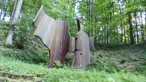 Bei Podolany, 2013, Detailansicht des Denkmals, Robert Drajok