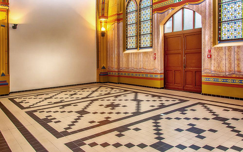 Gleiwitz, 2019, Eingangssaal der Begräbnishalle, Dom Pamięci Żydów Górnośląskich