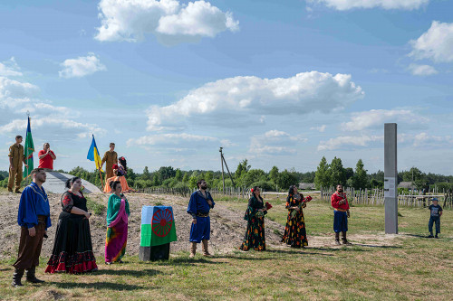 Divoshin, 2019, Eröffnung des Denkmals, Anna Voitenko