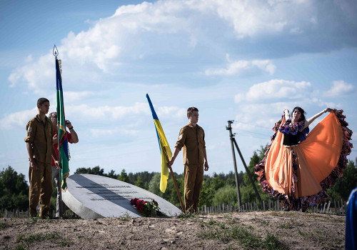 Divoshin, 2019, Eröffnungszeremonie des Denkmals, Anna Voitenko