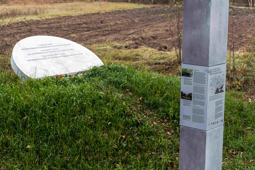 Kalynivka, 2019, Informationsstele und Gedenkstein, Stiftung Denkmal, Anna Voitenko