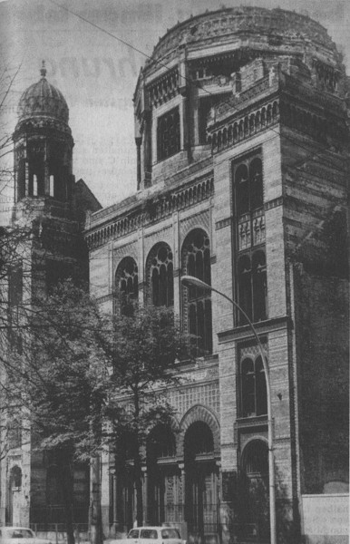Berlin, Juni 1988, Die Ruine der Neuen Synagoge, Neues Deutschland