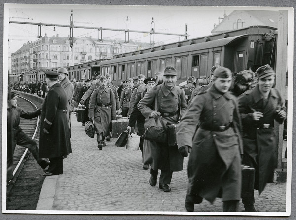 Helsingborg, 1943, Deutsche Truppen auf dem Transit durch Schweden, Järnvägsmuseet