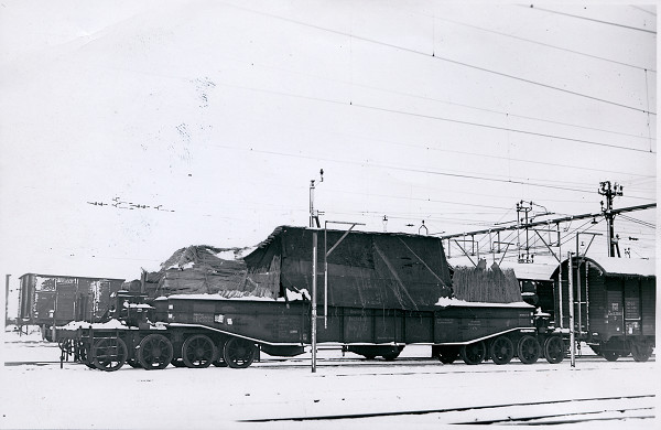 Trelleborg, 1943, Deutscher Spezialwagen mit Kanone in Trelleborg, Järnvägsmuseet