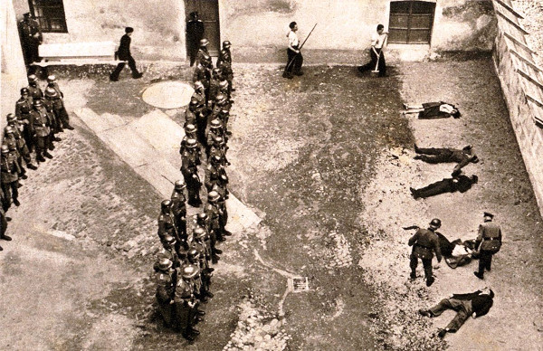 Celje, 1942, Hinrichtung slowenischer Gefangener durch die deutschen Besatzer, Wikimedia Commons