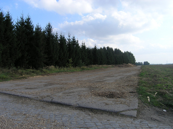 Schippenbeil, 2009, Bauliche Reste aus der Zeit des Zweiten Weltkrieges, vermutlich des Flugplatzes, Muzeum Stutthof w Sztutowie