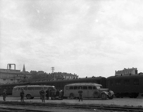 Lyon, 1944, Deportation am Perrache-Bahnhof, Centre d'Histoire de la Résistance et de la Déportation / Émile Rougé