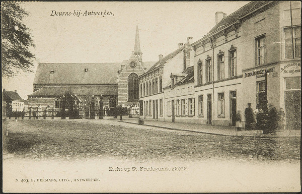 Deurne, 1902, Historische Postkarte, G. Hermans / KU Leuven Libraries, GP025617, gemeinfrei