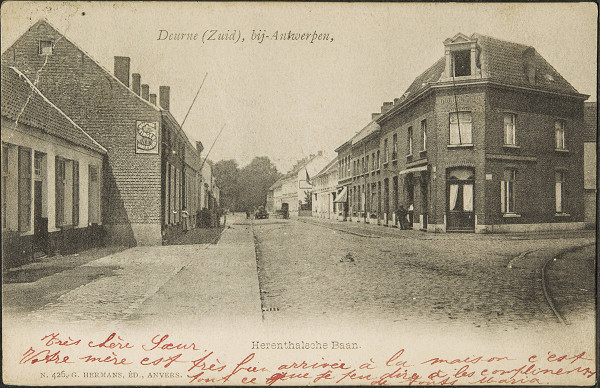 Deurne, 1902, Historische Postkarte, G. Hermans / KU Leuven Libraries, GP025708, gemeinfrei