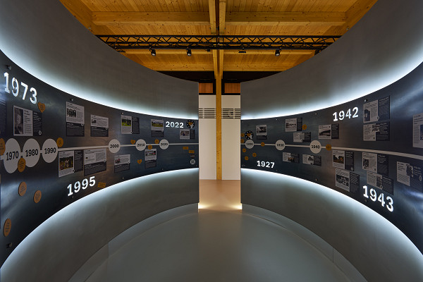 Lety, 2024, Blick in die Dauerausstellung im Besucherzentrum, Vladimír Kiva Novotný