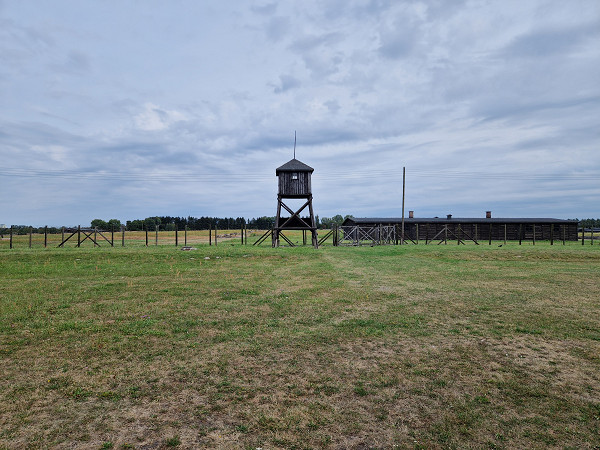 Lublin, 2026, Wachturm auf dem ehemaligen Lagergelände, Stiftung Denkmal