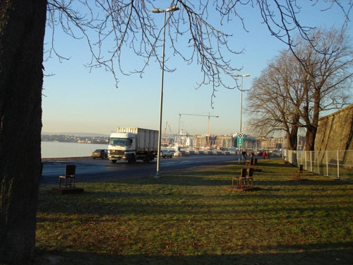 Oslo, 2007, Gesamtblick auf das Deportationsdenkmal, Stiftung Denkmal, Christl Wickert