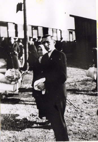 Deutschendorf, 1942, Deportation von Juden vom Bahnhof, Múzeum SNP