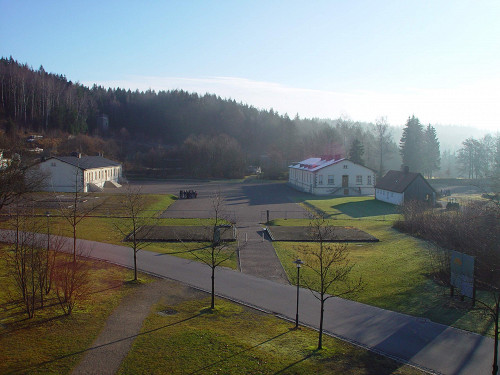 Flossenbürg, 2009, Blick auf den ehemaligen Appellplatz, KZ-Gedenkstätte Flossenbürg